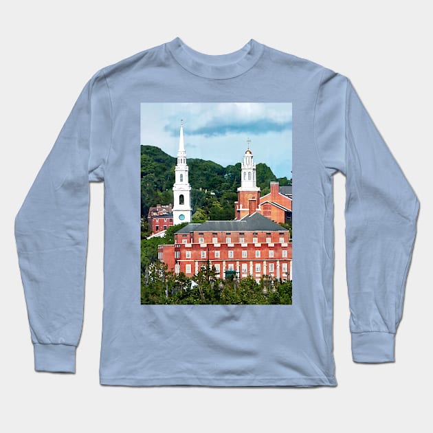 Providence RI Skyline II Long Sleeve T-Shirt by SusanSavad